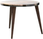 20" Green Epoxy Resin Walnut Round Side Table – Modern Coffee & End Table - Image 3