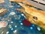 Large Epoxy Resin Dining Table Top – River Shell Design for 2, 4, 6, or 8 Seats - Image 4
