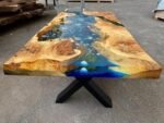 Large Epoxy Resin Dining Table Top – River Shell Design for 2, 4, 6, or 8 Seats - Image 5