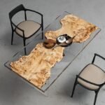 Custom Aspen Wood Epoxy River Table – Large Handmade Resin Dining - Image 3