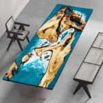 Custom Fir Wood Epoxy River Table – Large Handmade Resin Dining, Office, or Living Room - Image 3