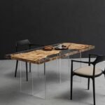 Custom Aspen Wood Epoxy River Table – Large Handmade Resin Dining - Image 2
