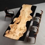 Custom Aspen Wood Epoxy River Table – Large Handmade Resin Dining - Image 6
