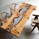 Custom Aspen Wood Epoxy River Table – Large Handmade Resin Dining - Image 4