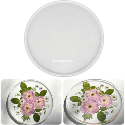 RESINWORLD 14" Extra-Large Round Silicone Mold, 0.5" Deep Casting Tray for Epoxy Resin Projects eresinhub.com